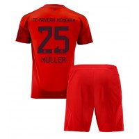 Bayern Munich Thomas Muller #25 Heimtrikotsatz Kinder 2024-25 Kurzarm (+ Kurze Hosen)